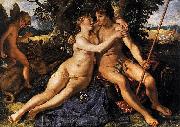 Hendrick Goltzius Venus and Adonis. France oil painting artist